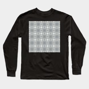 Winter Road Aerial view Kaleidoscope pattern 47 Long Sleeve T-Shirt